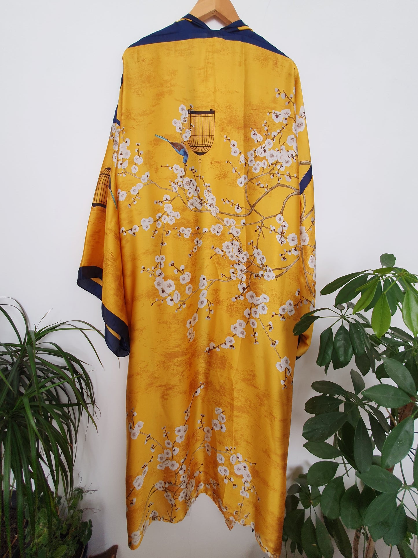 Gold blossom Kimono from the back 